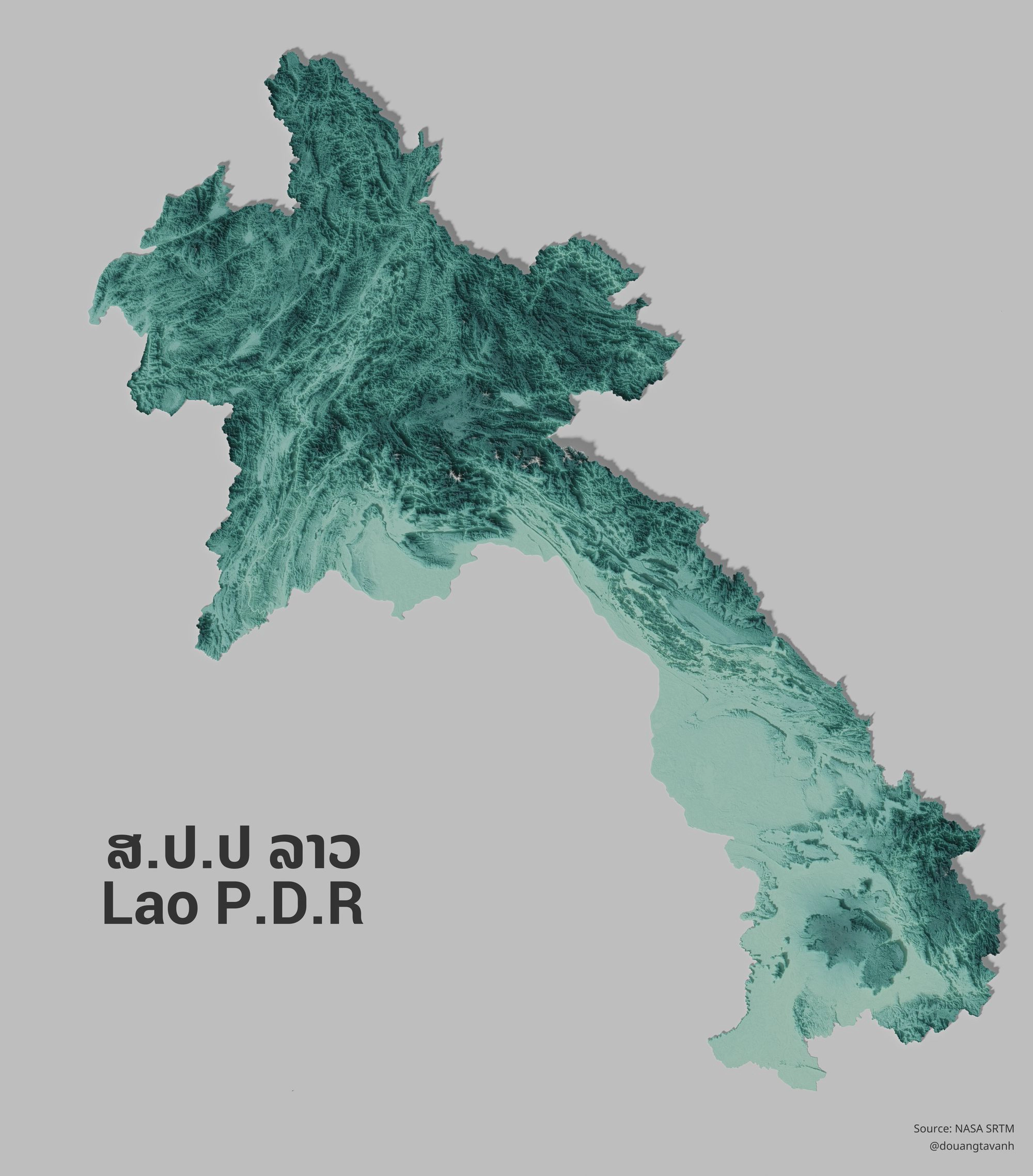 Lao Map SRTM